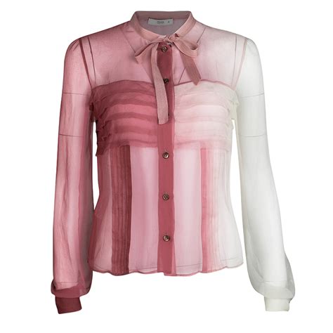 ebay pink prada blouse